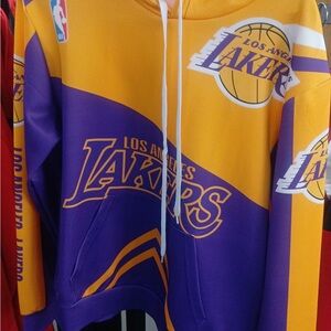 Men's Performance Hoodie - Purple and Gold